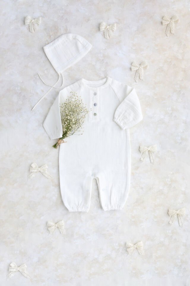 Reka Beyaz Tulum 3-6 Ay - Şapka +49,90