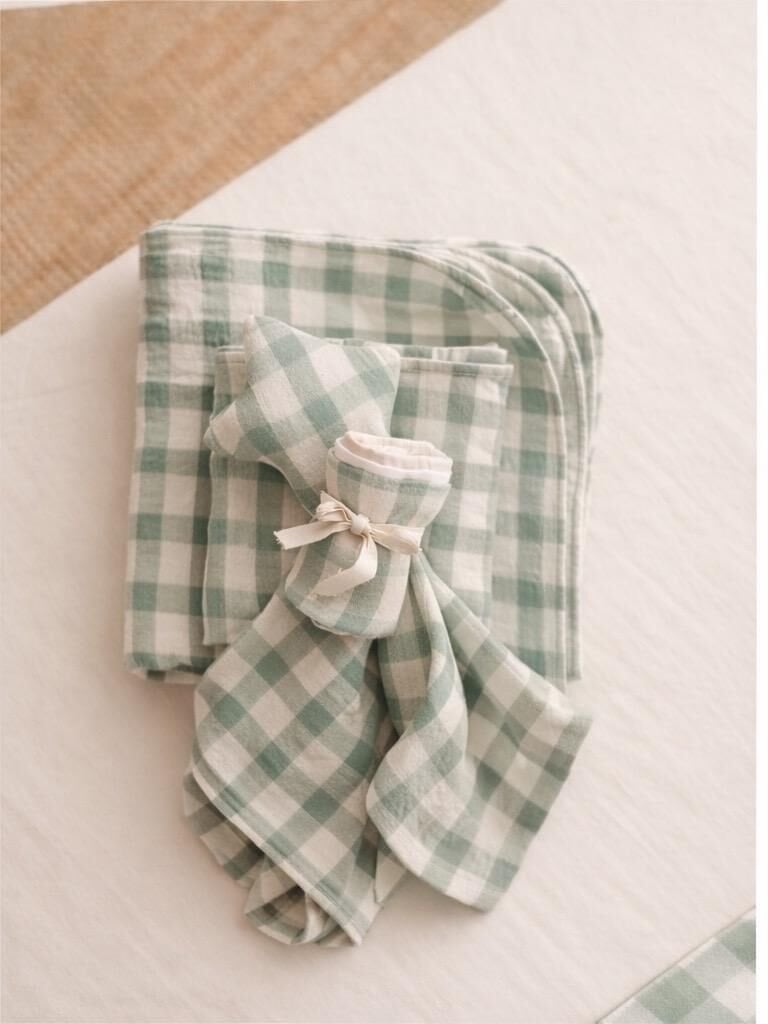 Gingham Yenidoğan Seti
