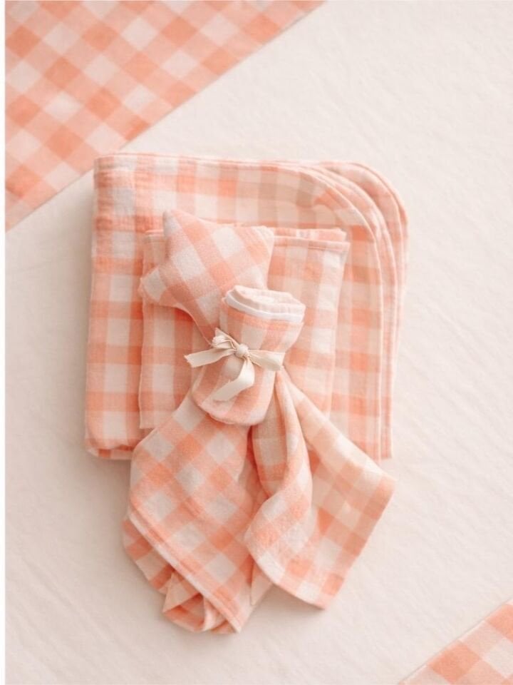 Gingham Yenidoğan Seti