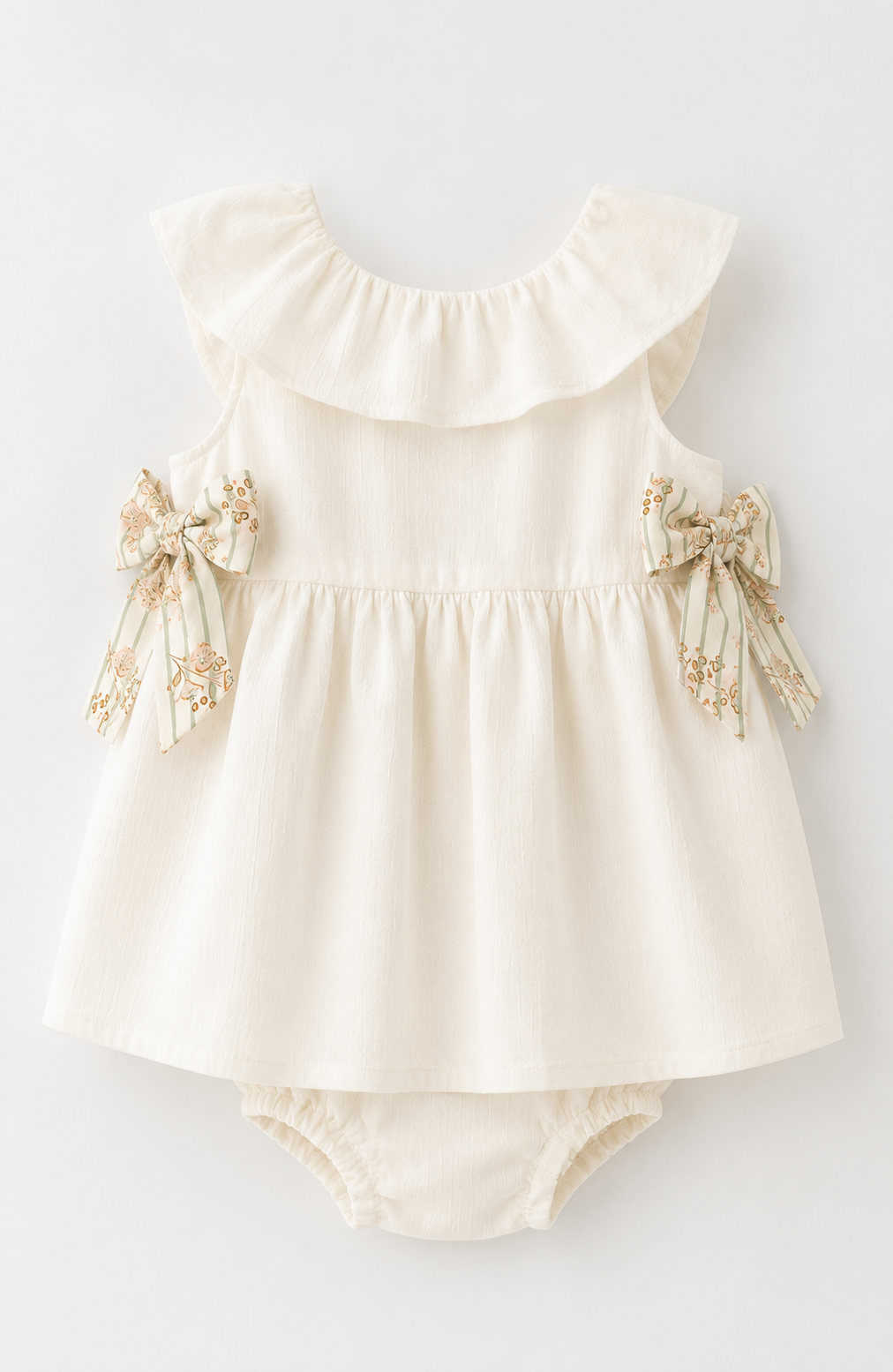 Soft Summer | Çiçek Fiyonklu Elbise